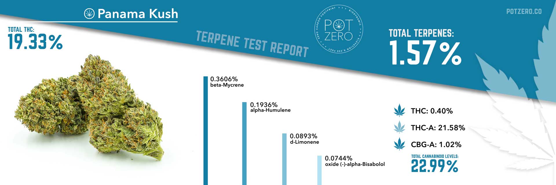 panama kush strain terpene test report